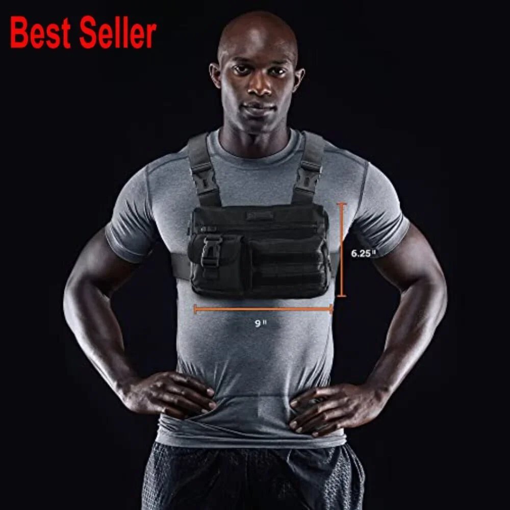 Tactical Lightweight Running Chest Pack with Phone Holder